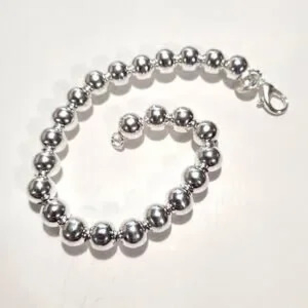 925 Silver Pearl Bracelet Sterling Silver Jewelry Christmas Birthday Gift - NEW
